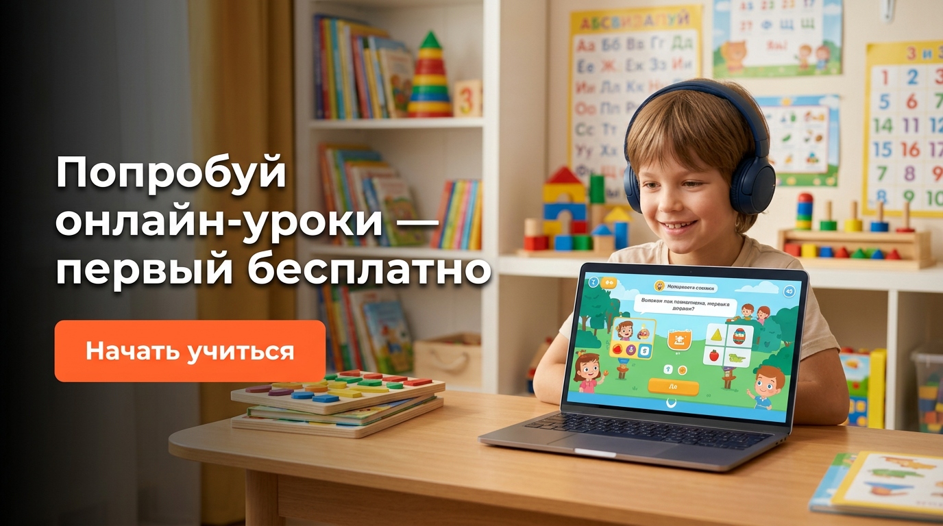 Попробуй онлайн-уроки — первый бесплатно